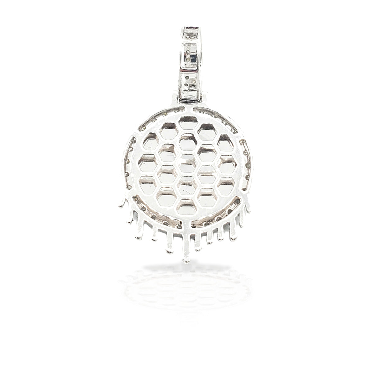14K Drip Diamond Picture Pendant With 1.40 Carats Of Diamonds