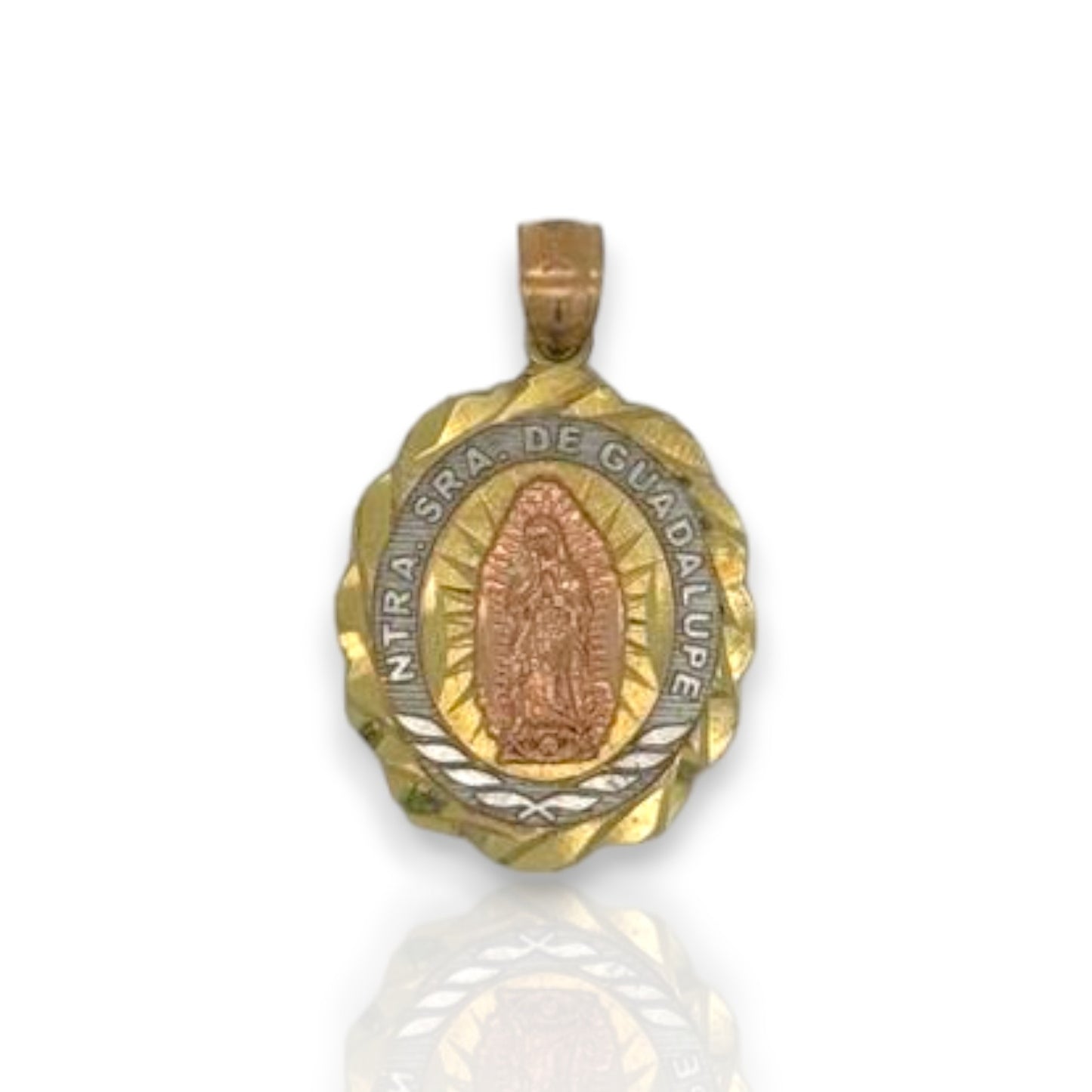 Virgin Guadalupe Pendant - 10K Yellow Gold