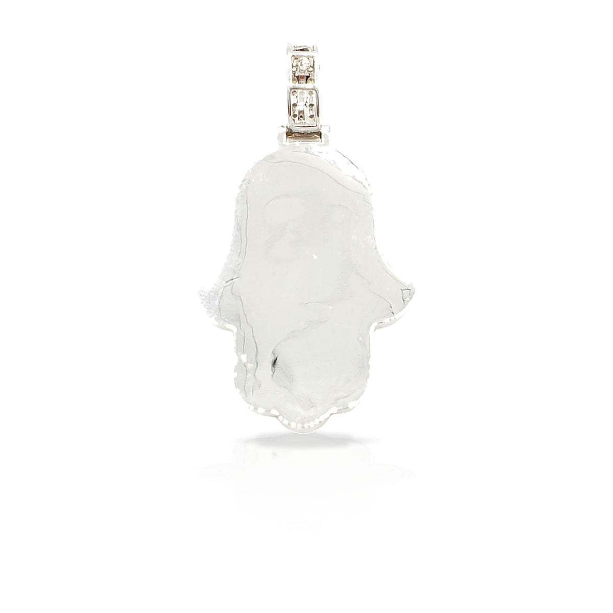 14K 3D Diamond Hamsa With 4.49 Carats Of Diamonds