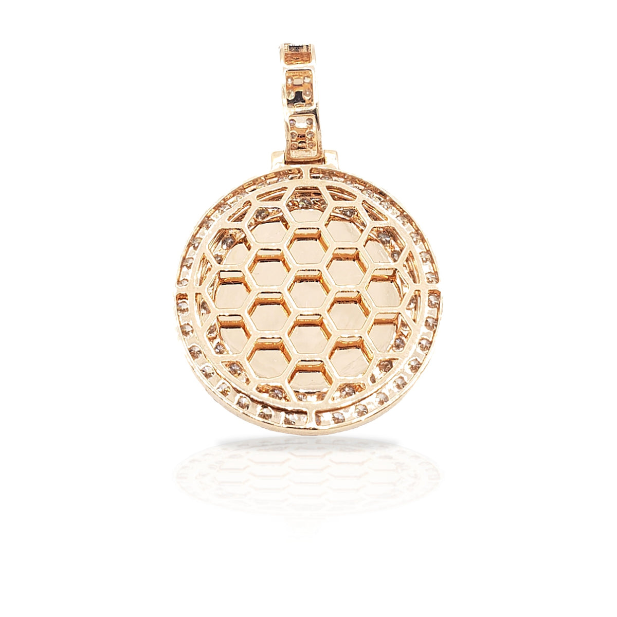 14K 3 Row Diamond Picture Pendant With 2.75 Carats Of Diamonds