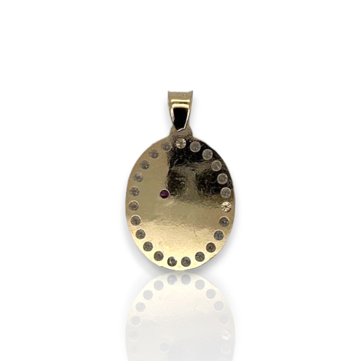 Medallion Virgin Mary - 10K Yellow Gold