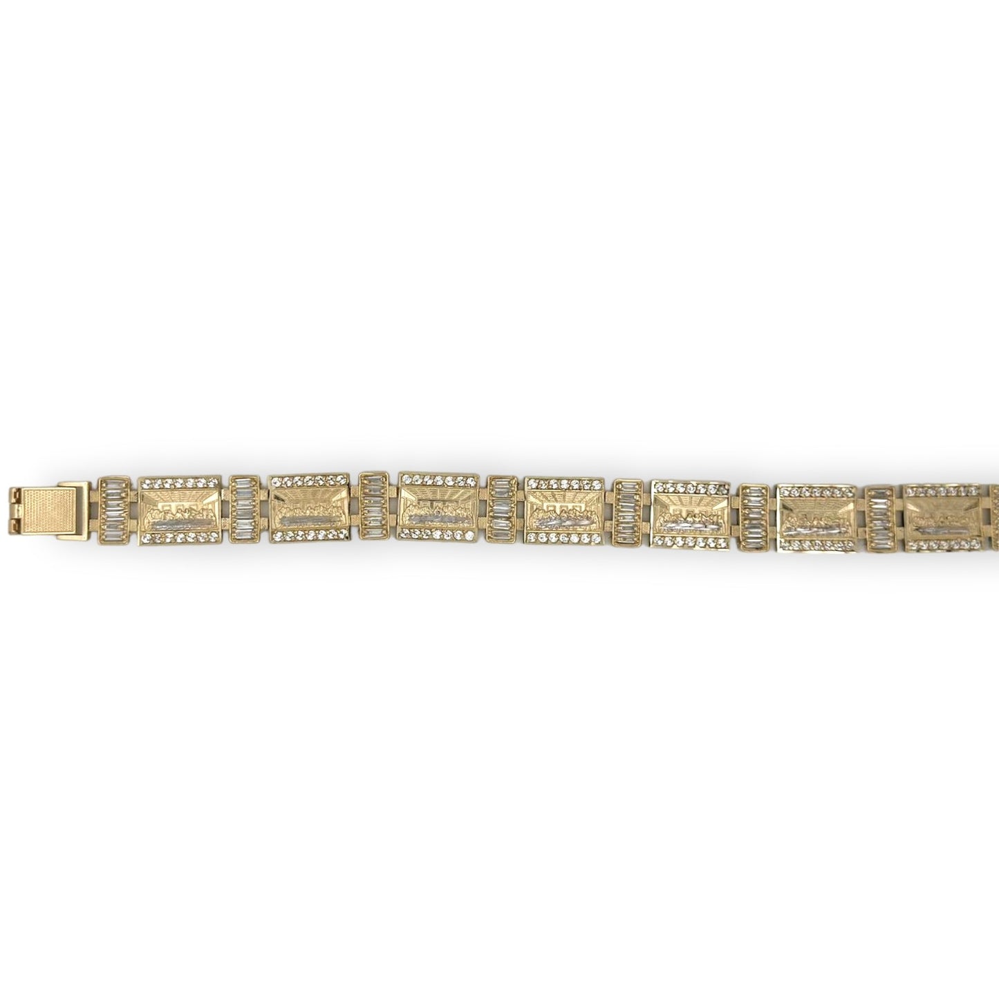 Charm "Last Supper" Bracelet - 10K Yellow Gold