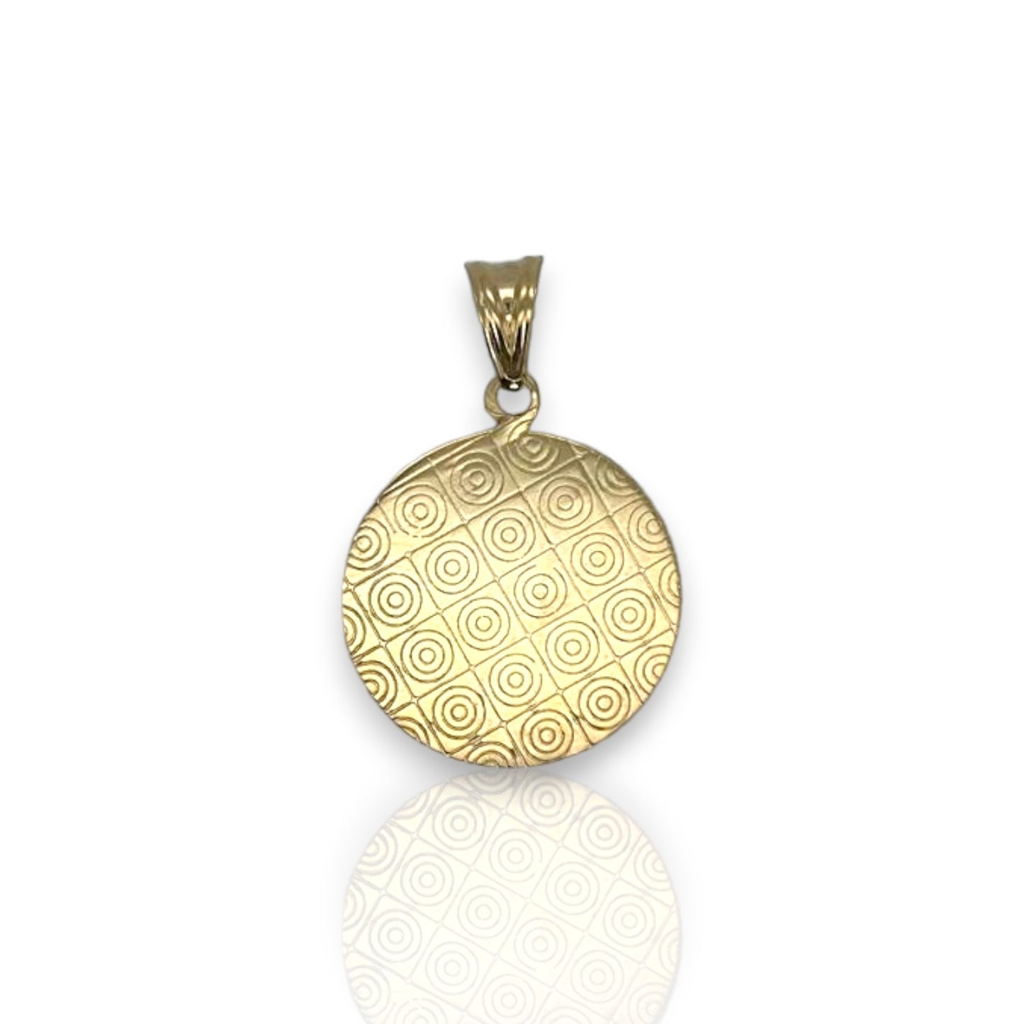 Colgante con medallón de Jesús - Oro amarillo de 14 k
