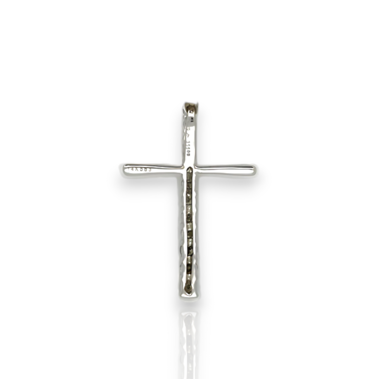 Cross Diamond Pendant 0.32ct - 14K White Gold