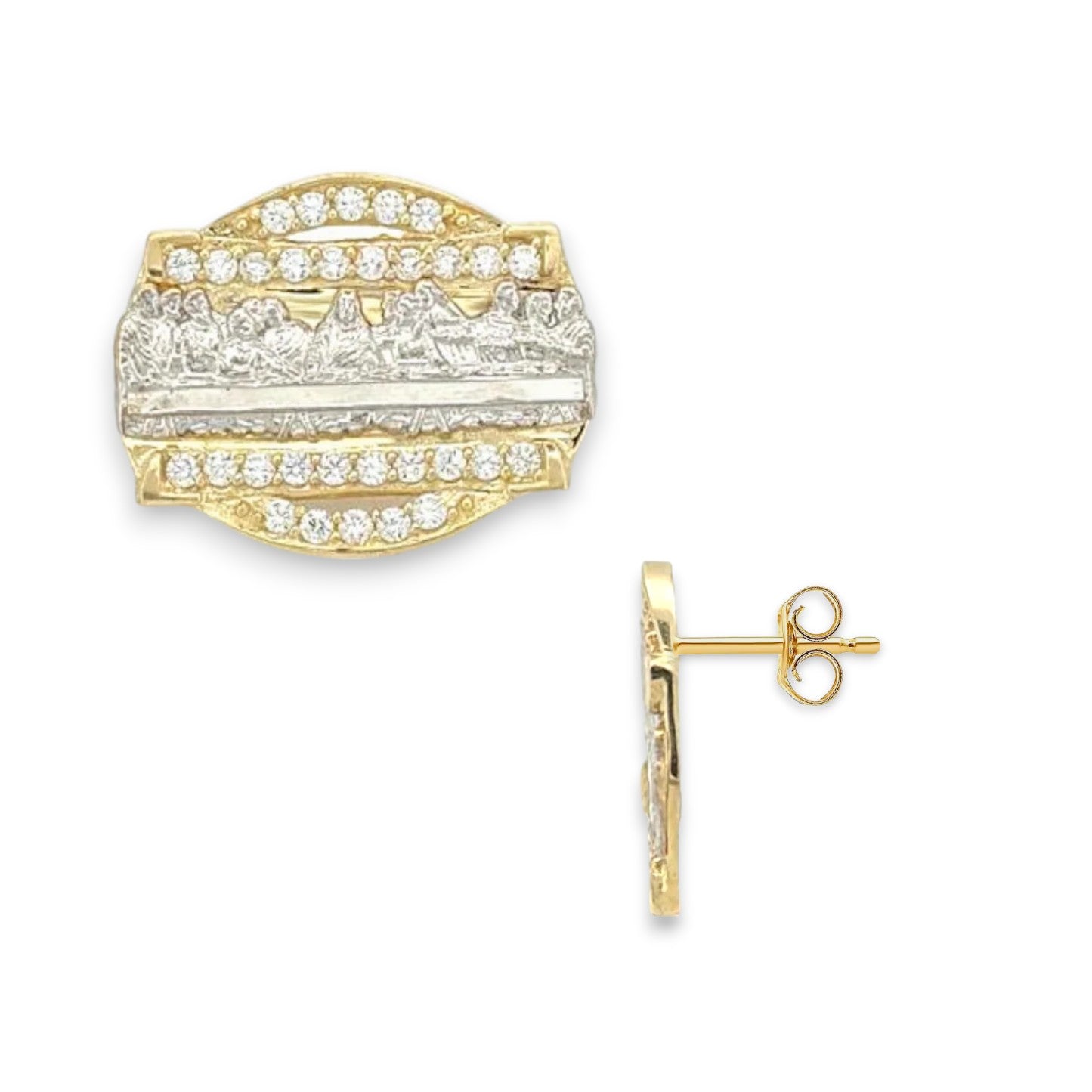 Last Supper Earrings - 10k Yellow Gold