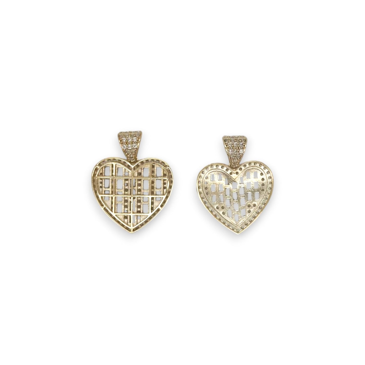 Heart CZ Pendant - 10k Yellow Gold