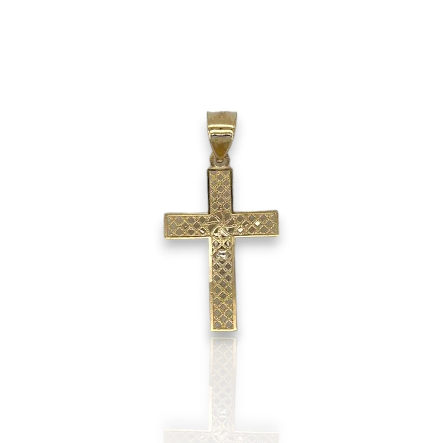 Jesus Cross Pendant - 10k Yellow Gold