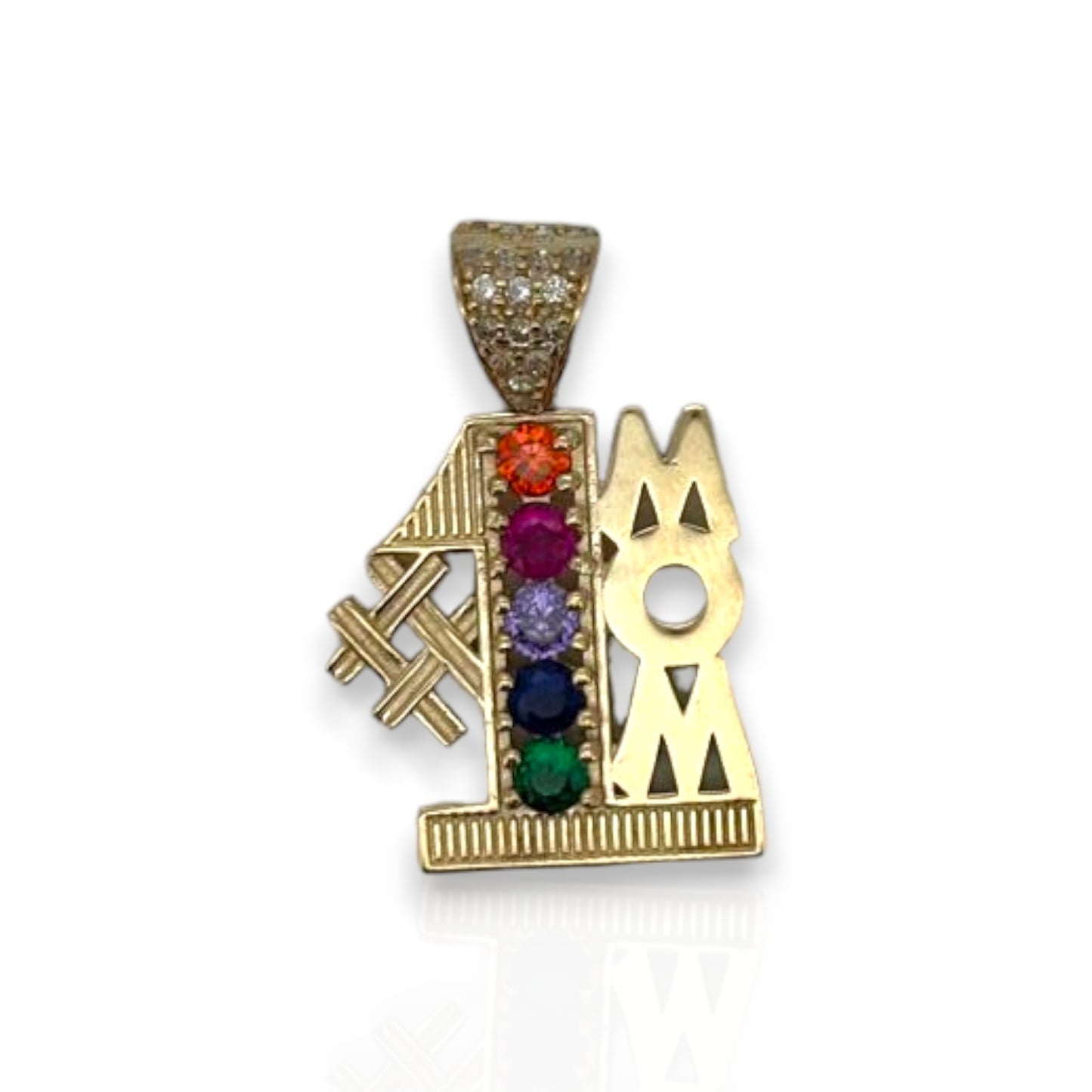 Number One Mom - 10K Yellow Gold