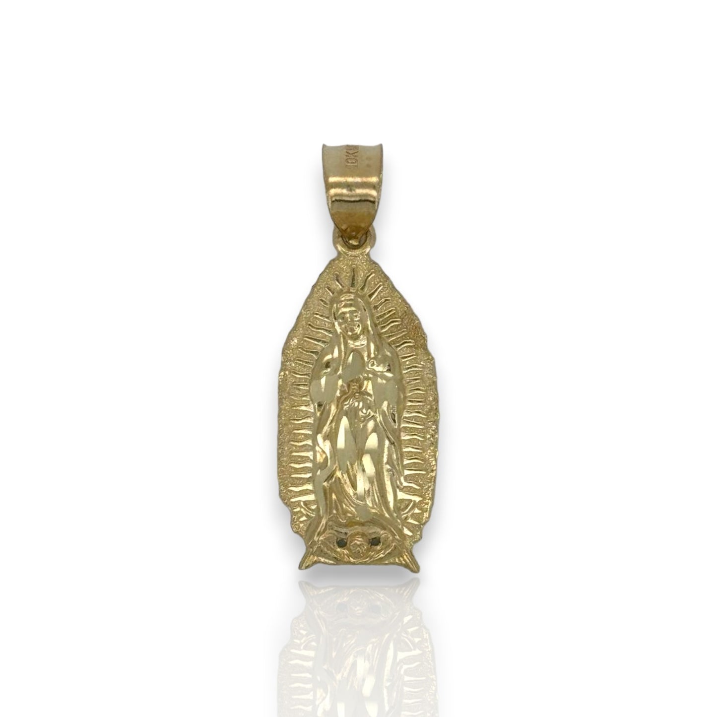 Virgin Guadalupe Pendant - 10K Yellow Gold