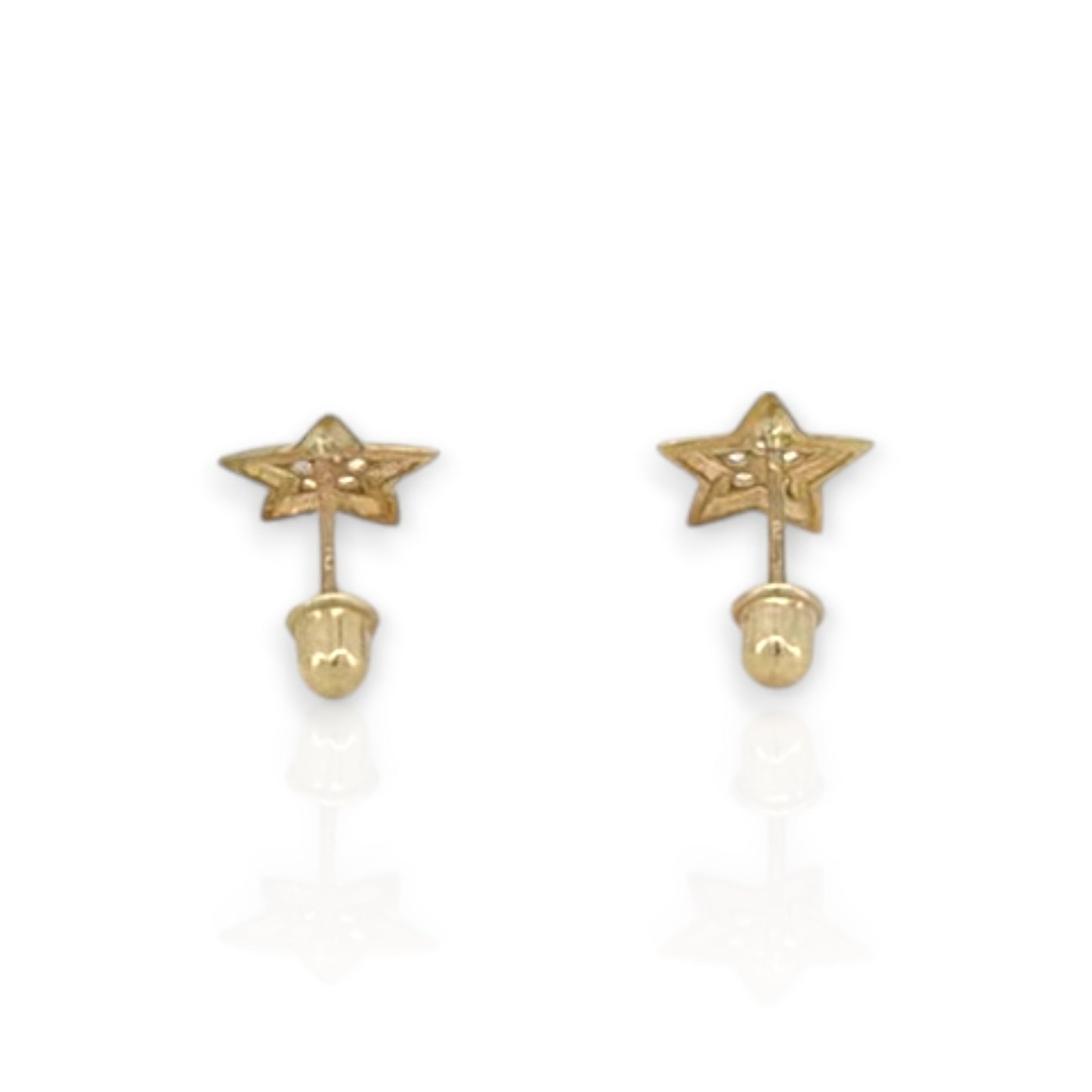 Tiny Star CZ Stud Earrings - 10K Yellow Gold (Copy)