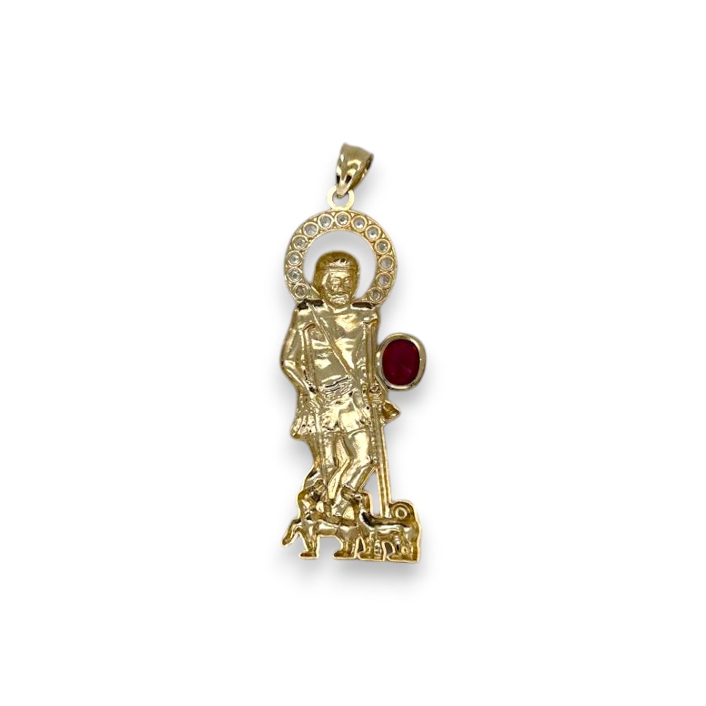 St Lazaro Pendant - 10K Yellow Gold