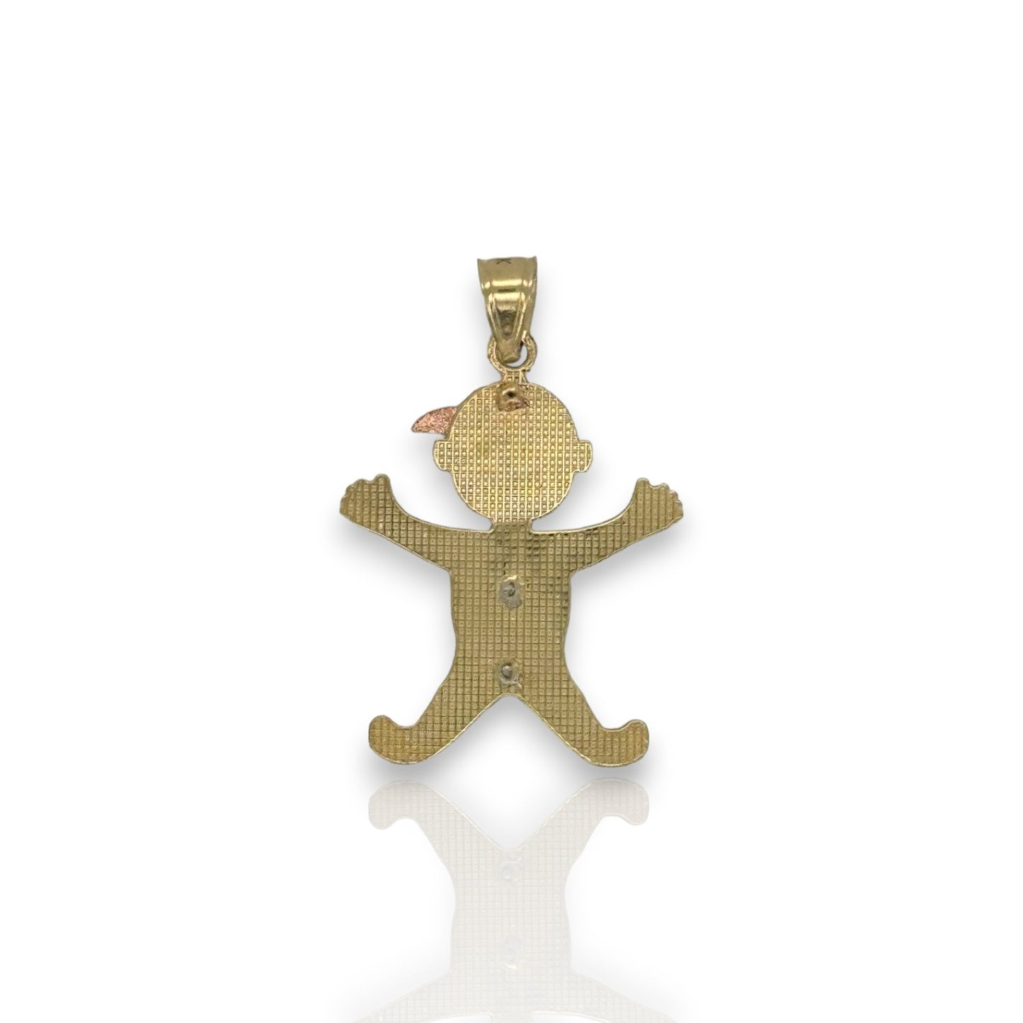 Little Boy Pendant - 10K Yellow Gold