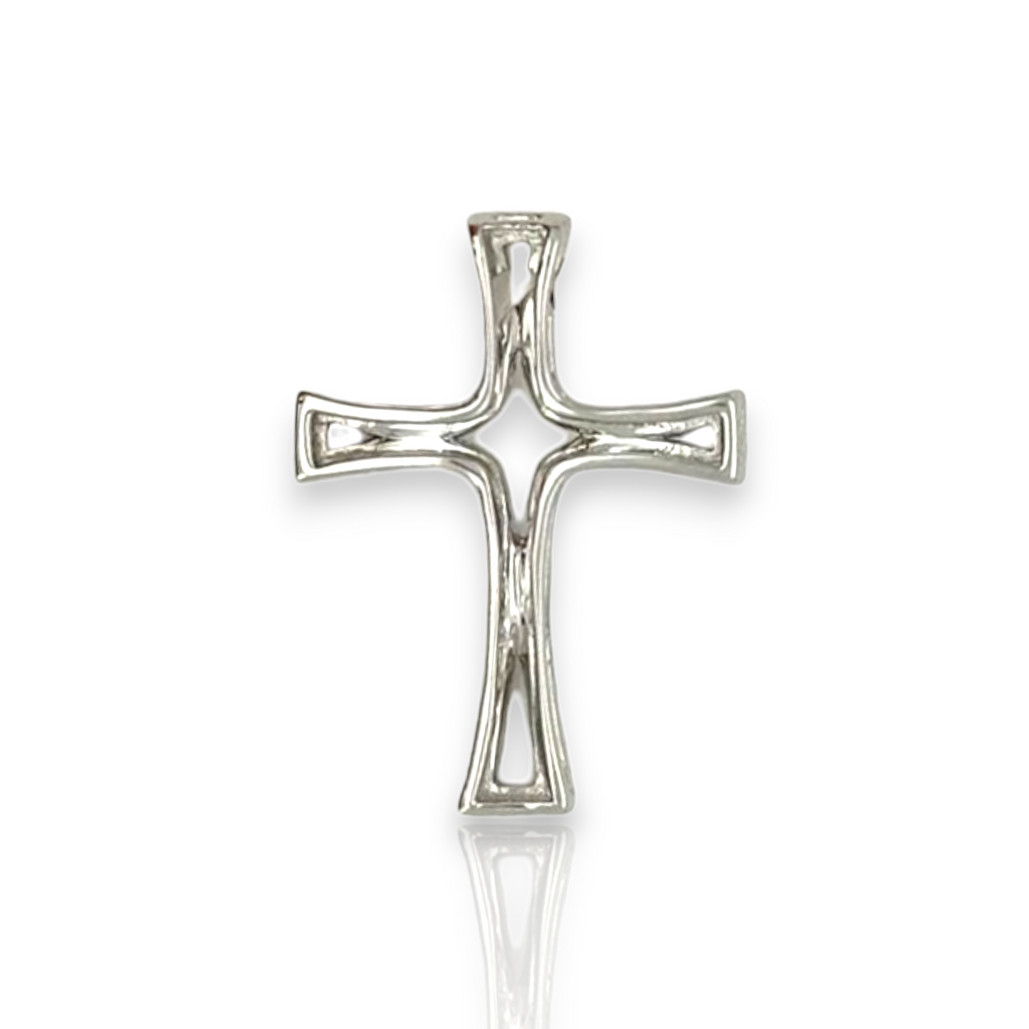 Cross Diamond Pendant 0.33ct - 14K White Gold