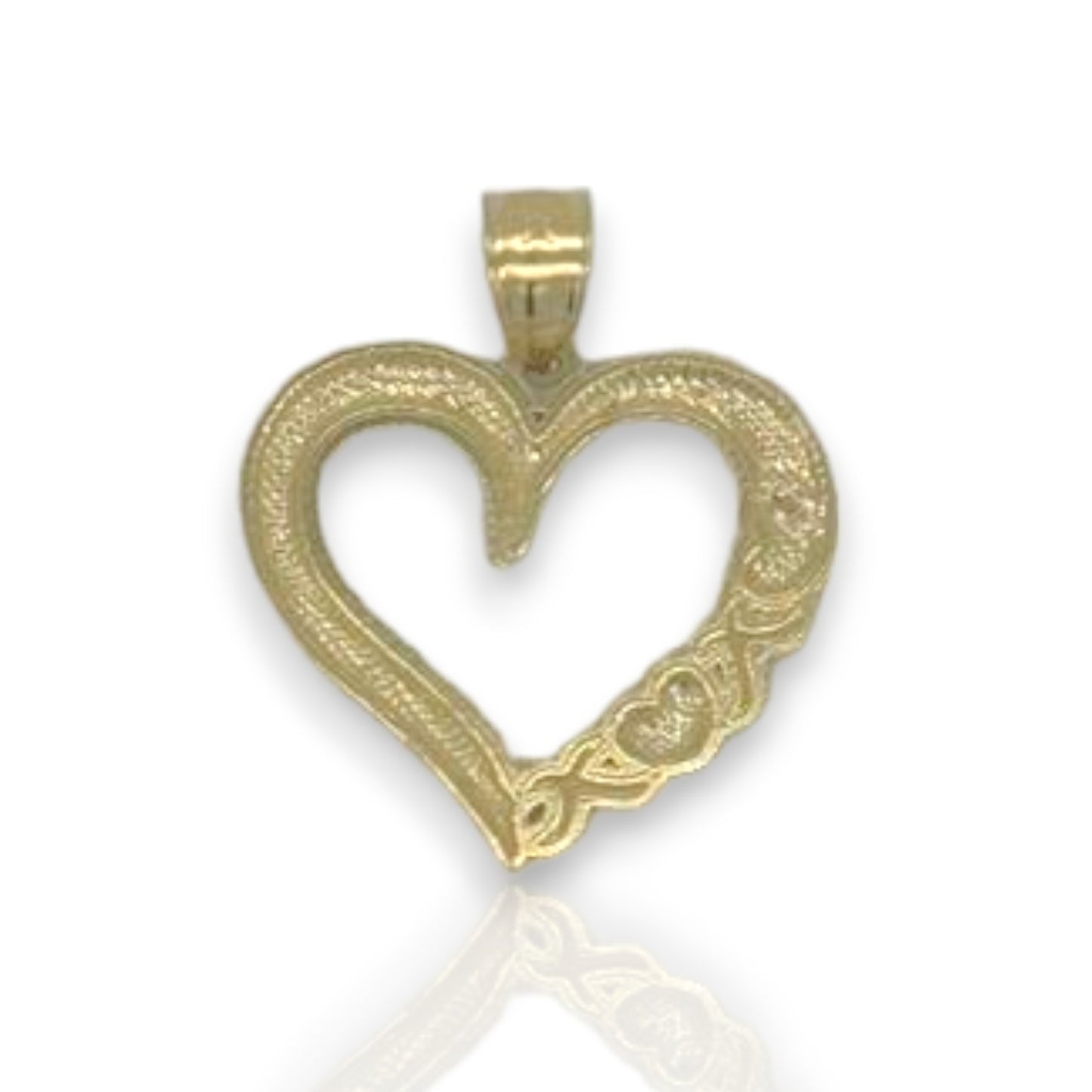 Heart Cz Pendant - 10K Yellow Gold