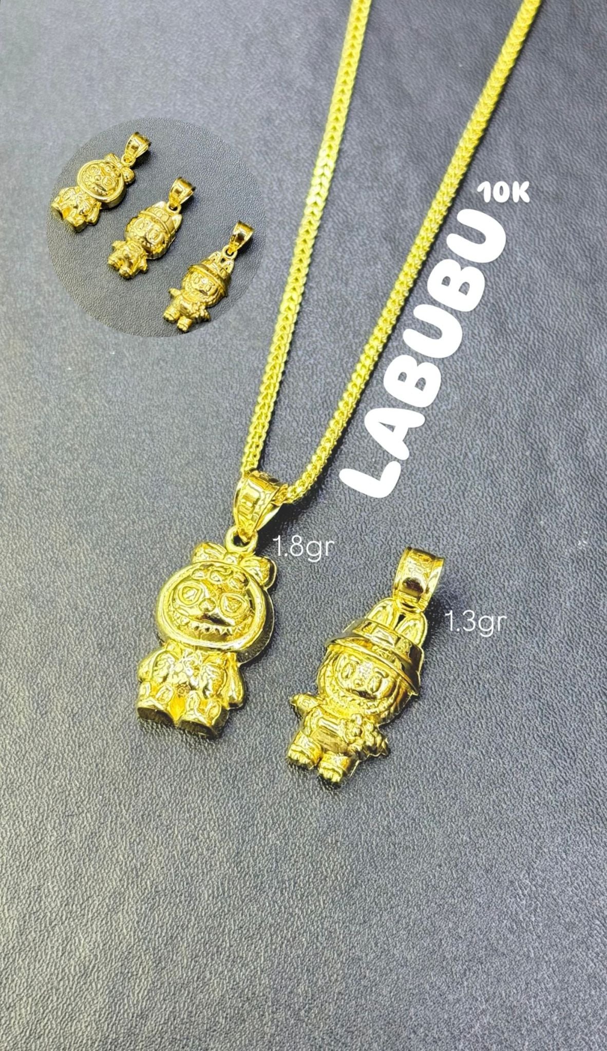 10K Solid Gold Labu Charm Pendant – Trending Minimalist Jewelry