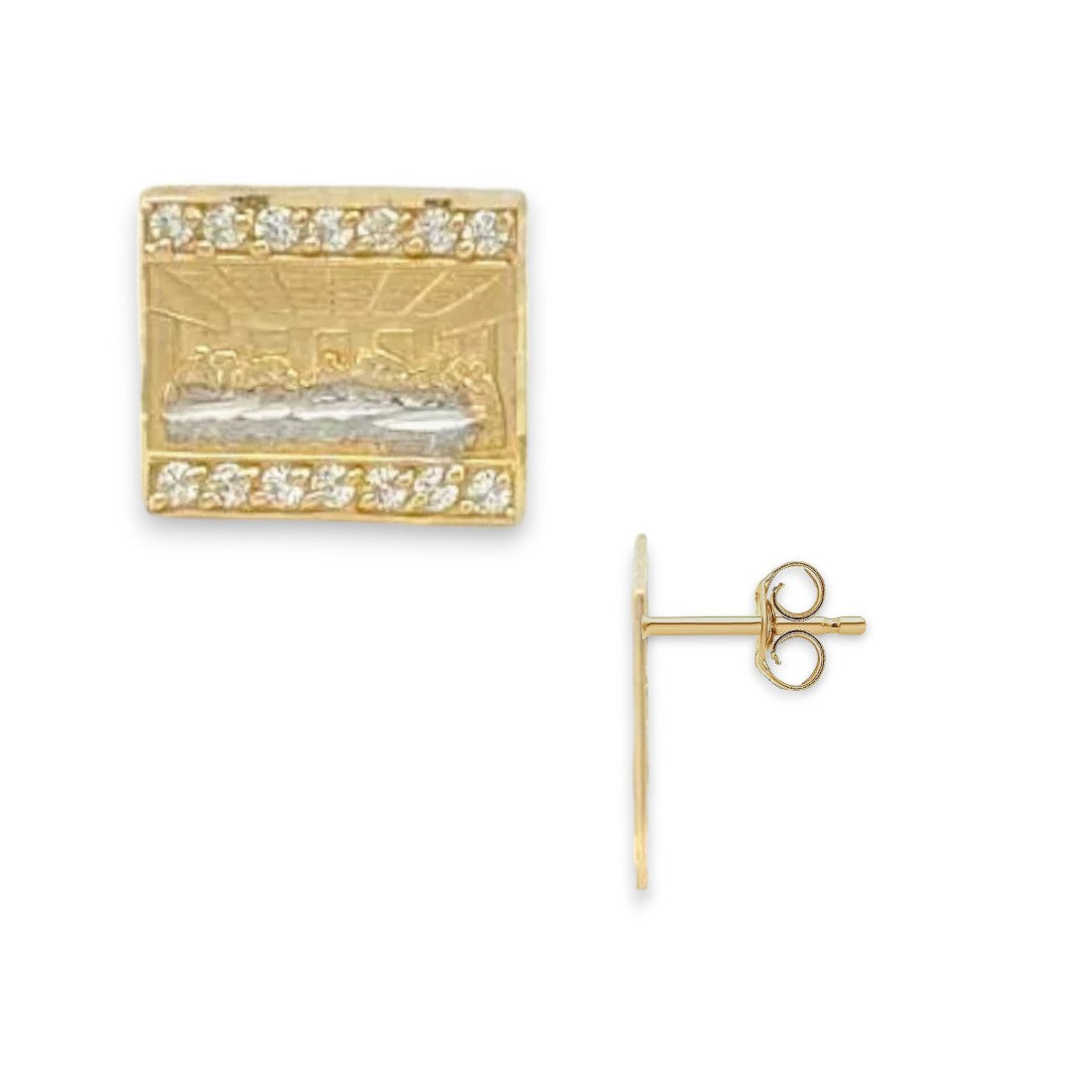 Last Supper Earrings - 10k Yellow Gold