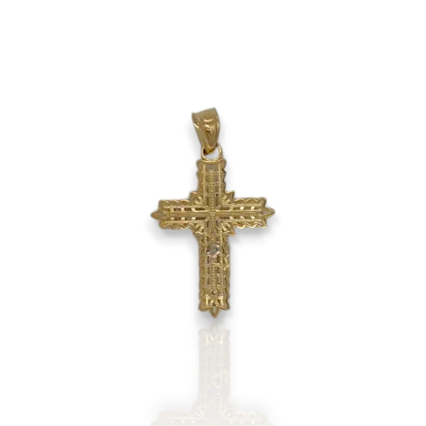 Jesus Cross Pendant - 10k Yellow Gold