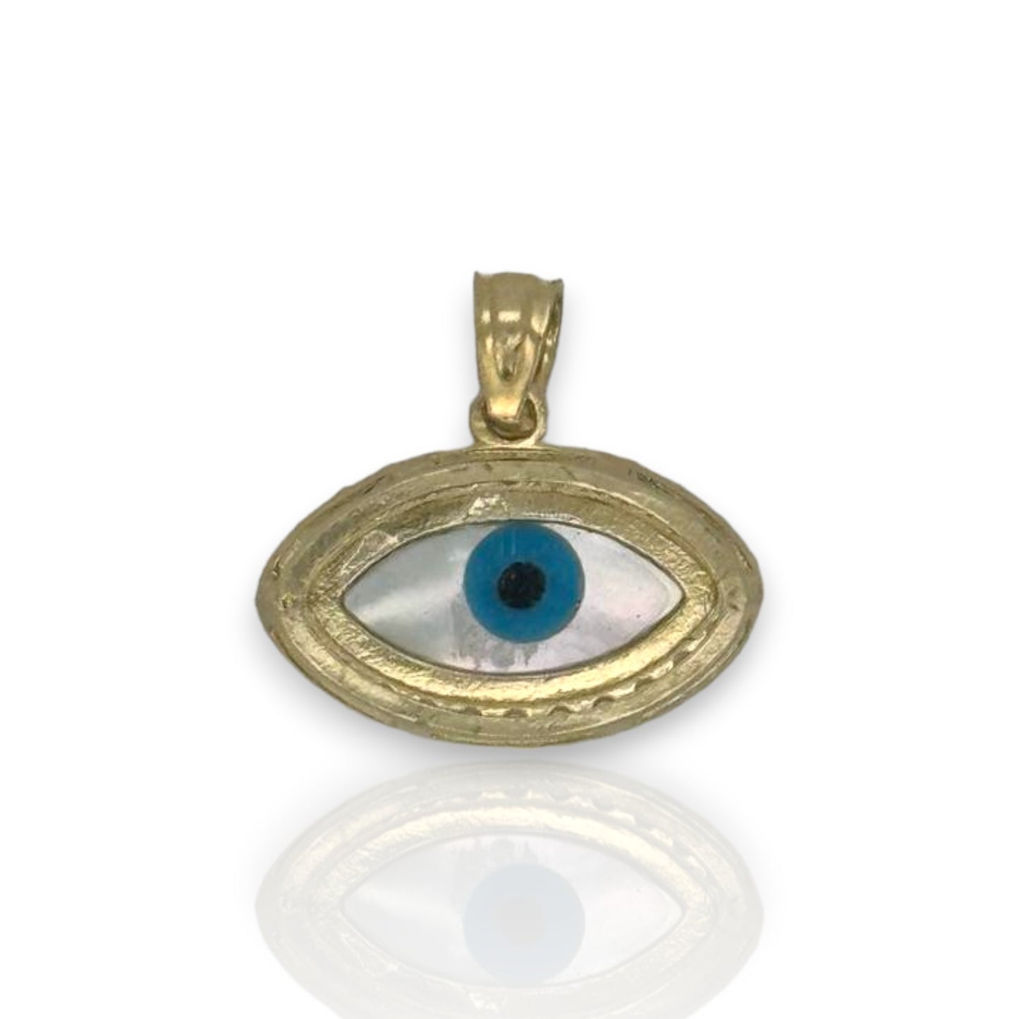 Evil Eye Pendant - 10K Yellow Gold