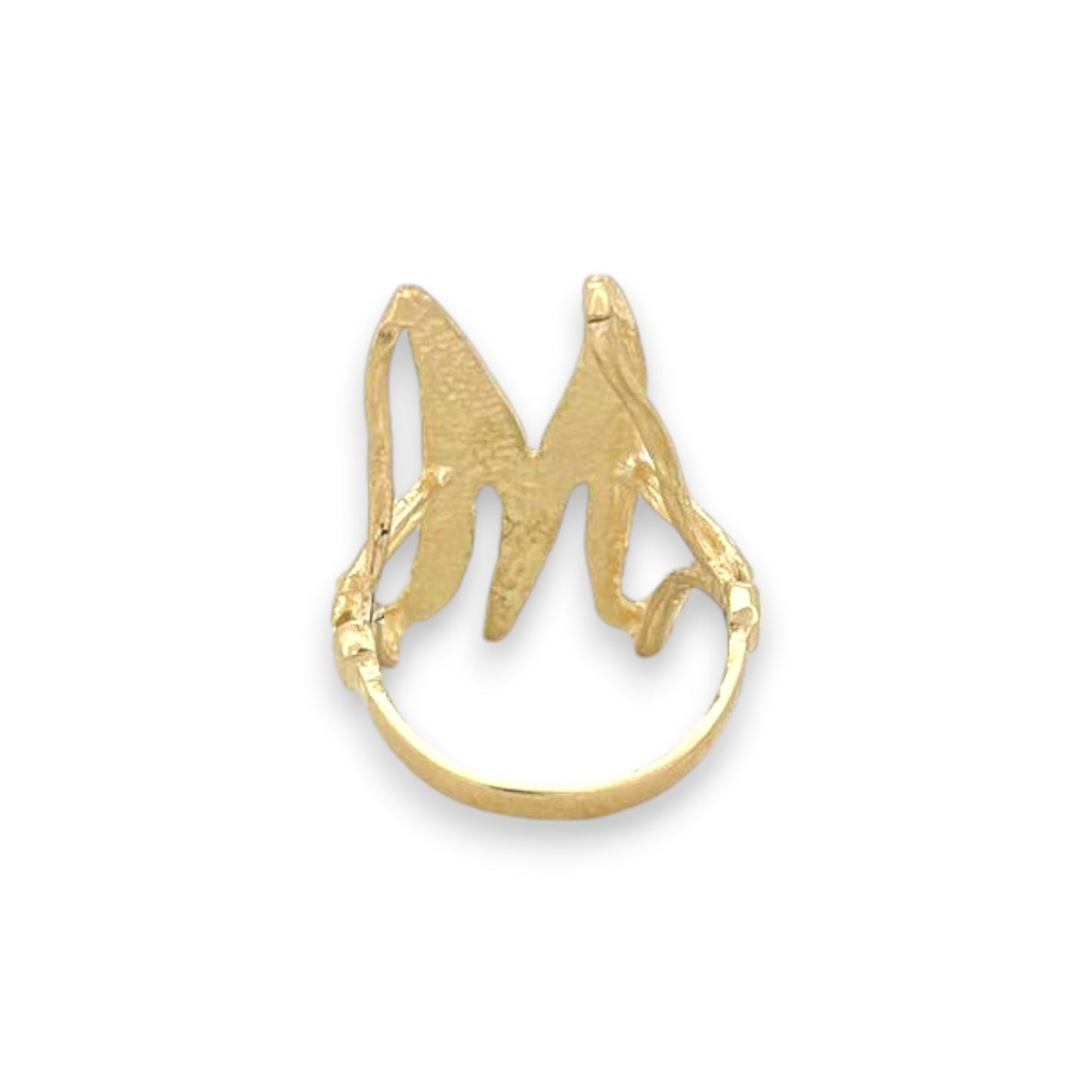 Initials Ring - 10K Yellow Gold