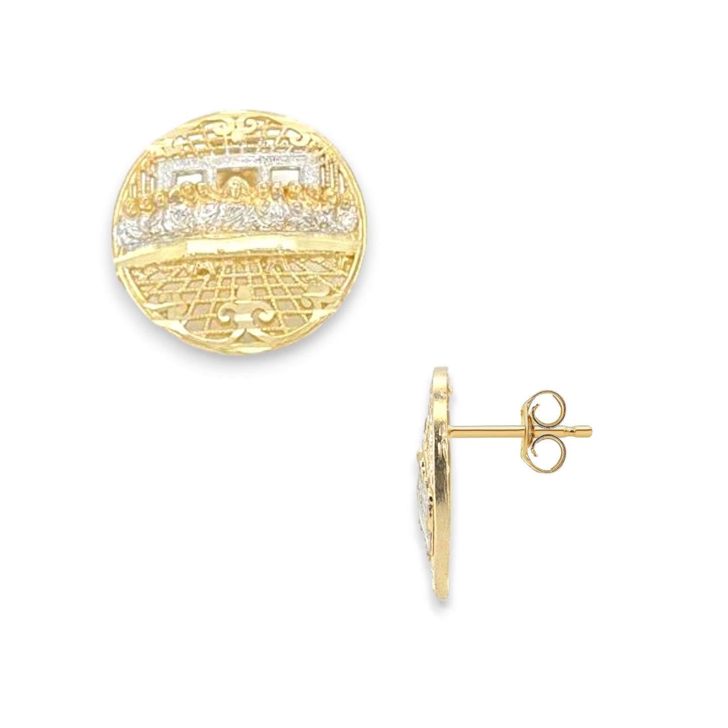 Last Supper Zc Earrings - 10k Yellow Gold