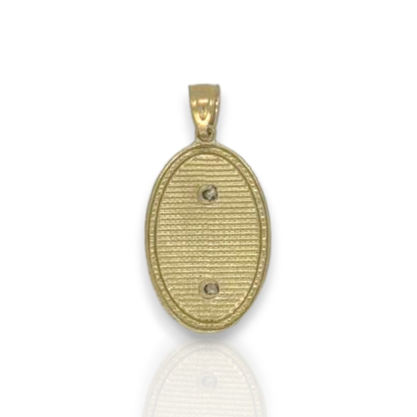Saint Jude Two Tone Pendant - 10K Yellow Gold