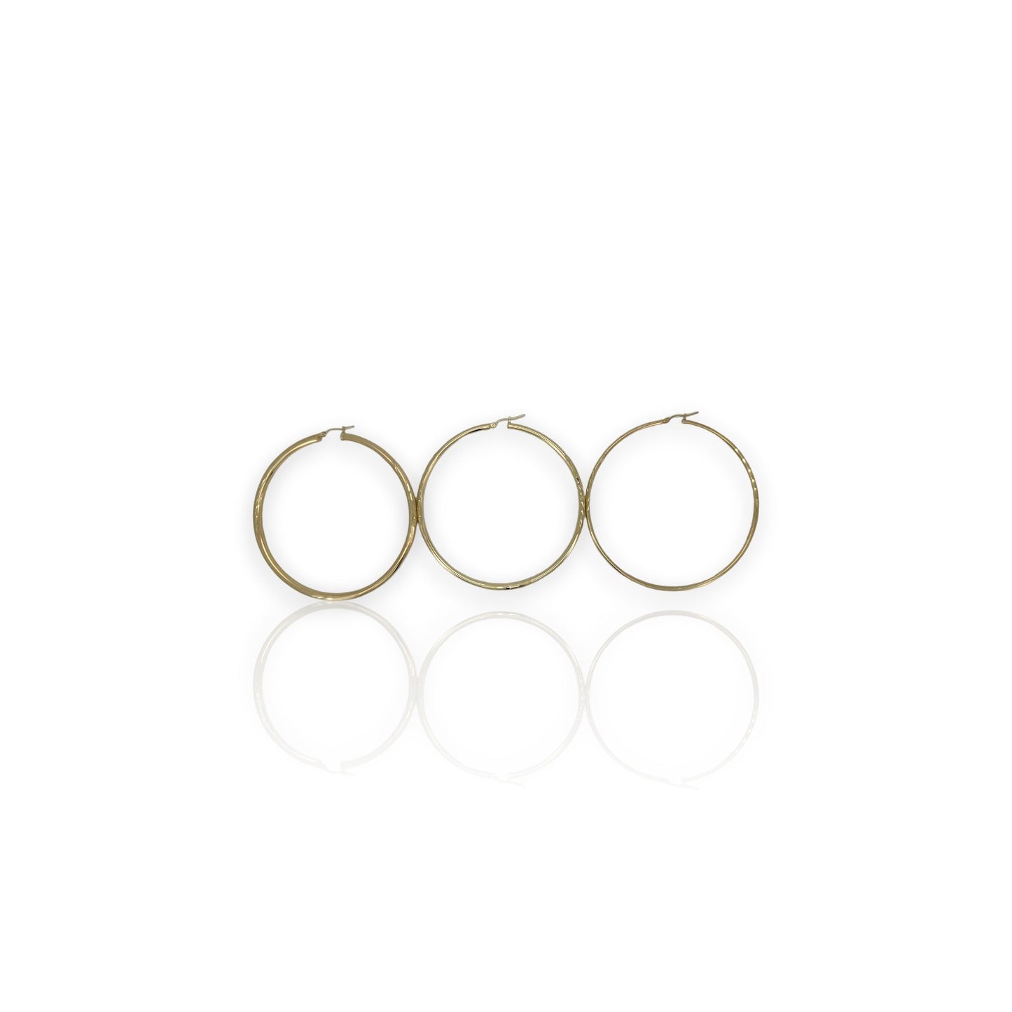 Hoop Earrings - 10K Yellow Gold