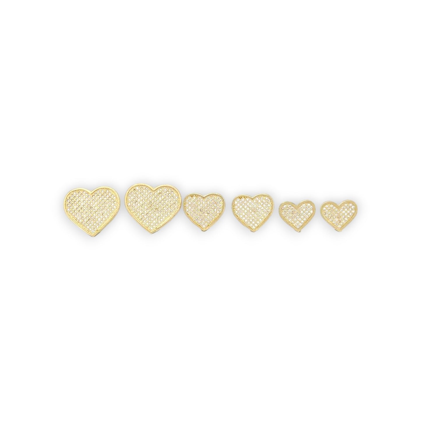 Heart ZC Earrings - 10K Yellow Gold