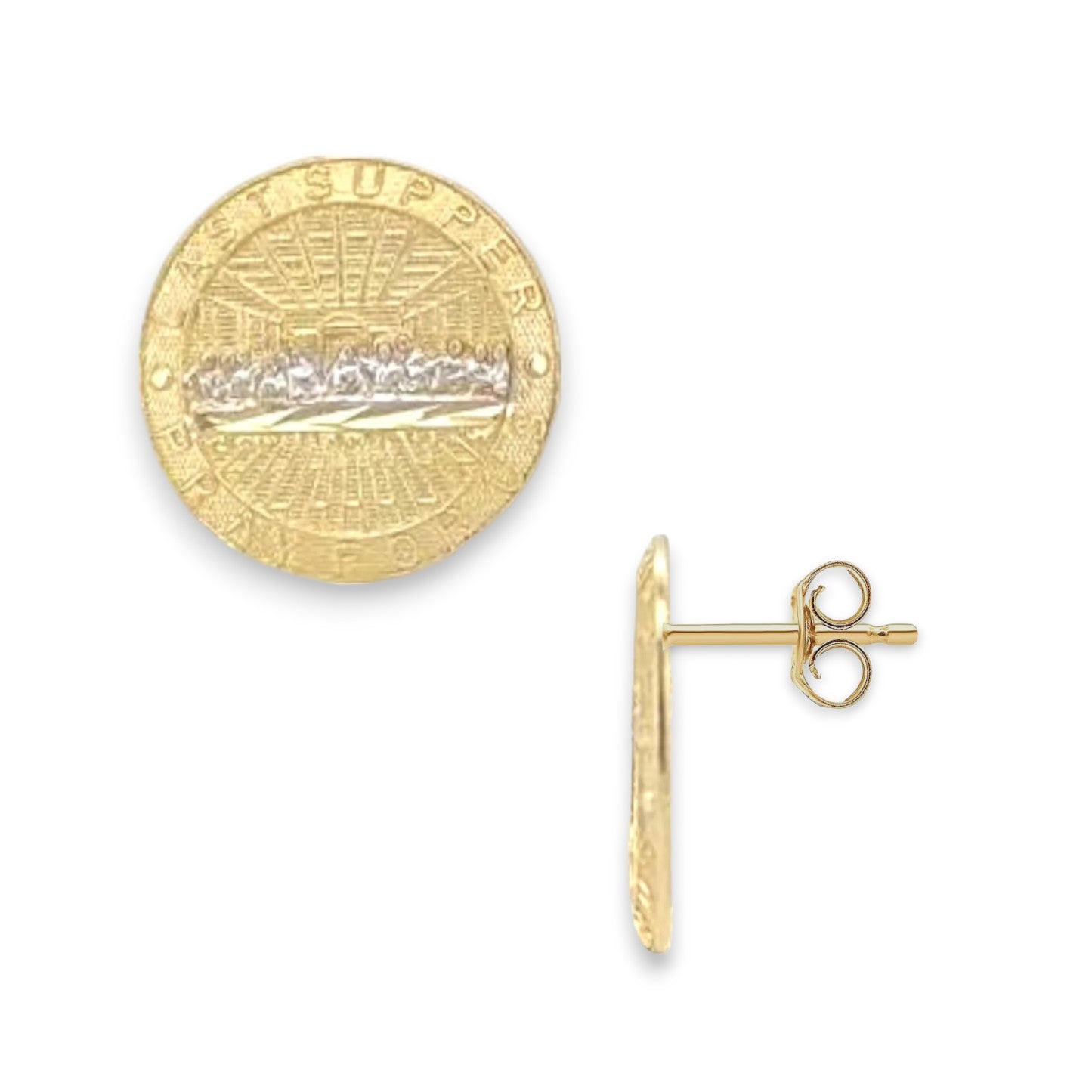 Last Supper Earrings - 10k Yellow Gold
