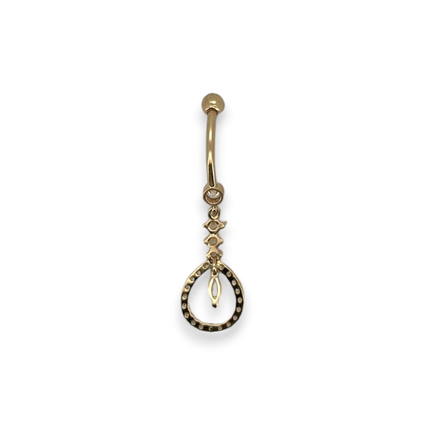 Belly Piercing - 14K Yellow Gold