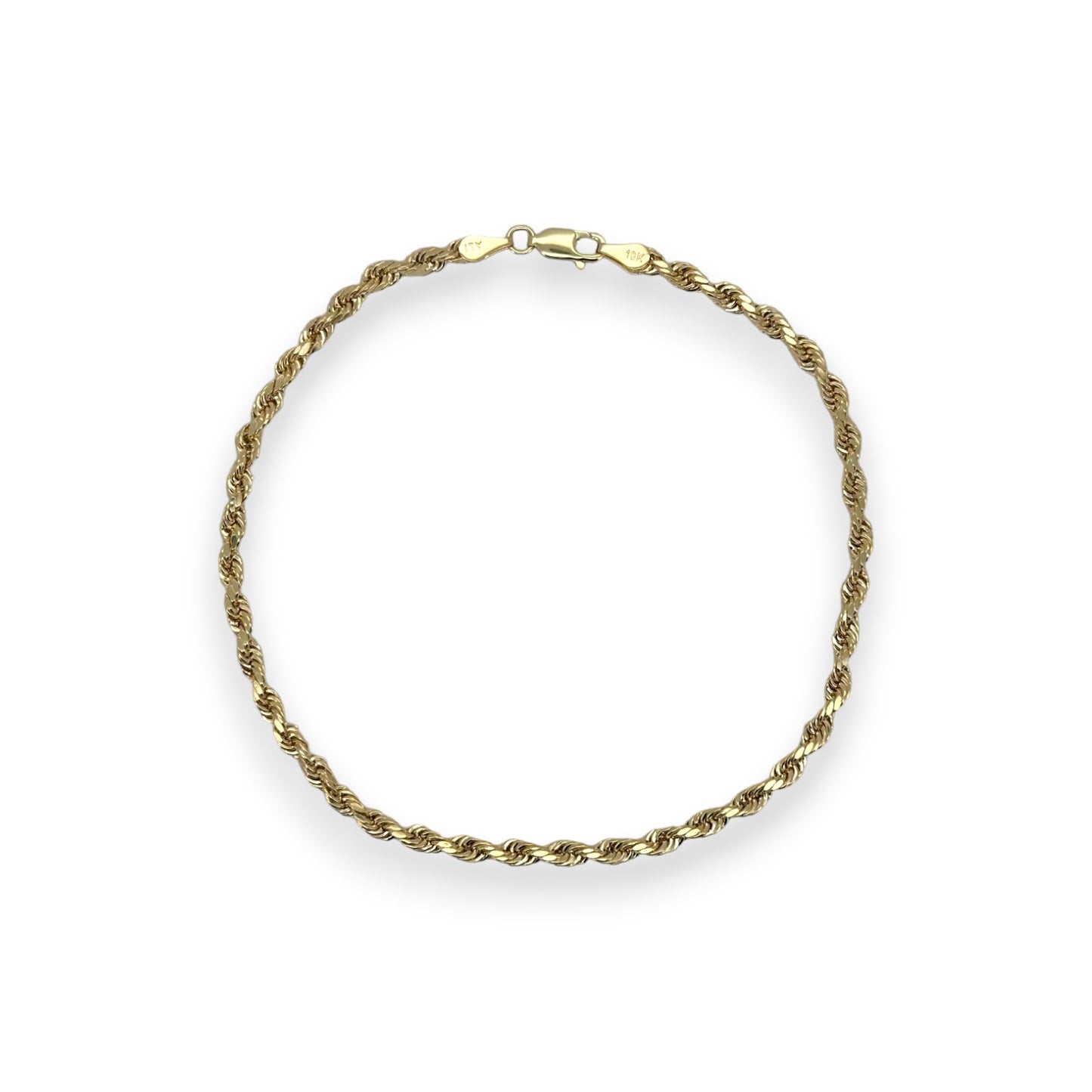 Ball beats Anklet - 10K Yellow Gold