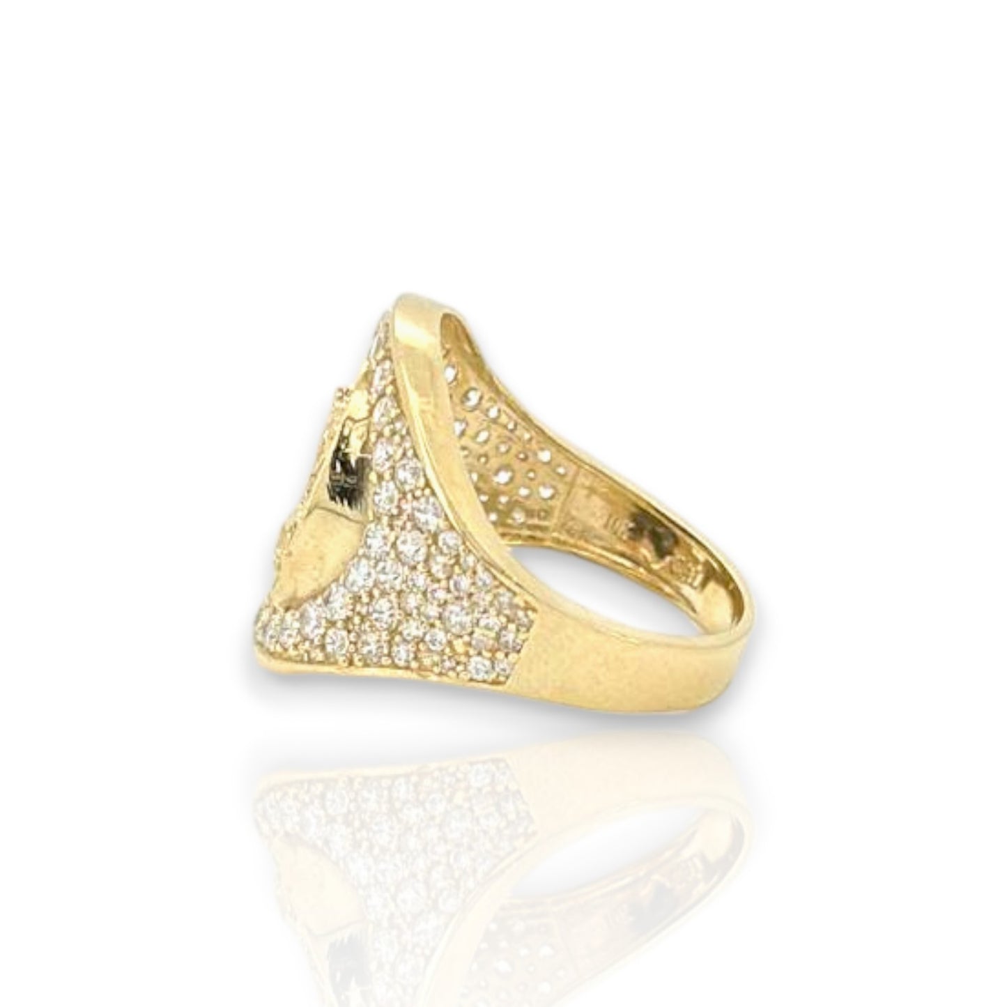 Eagle Onyx Ring - 10k Yellow Gold