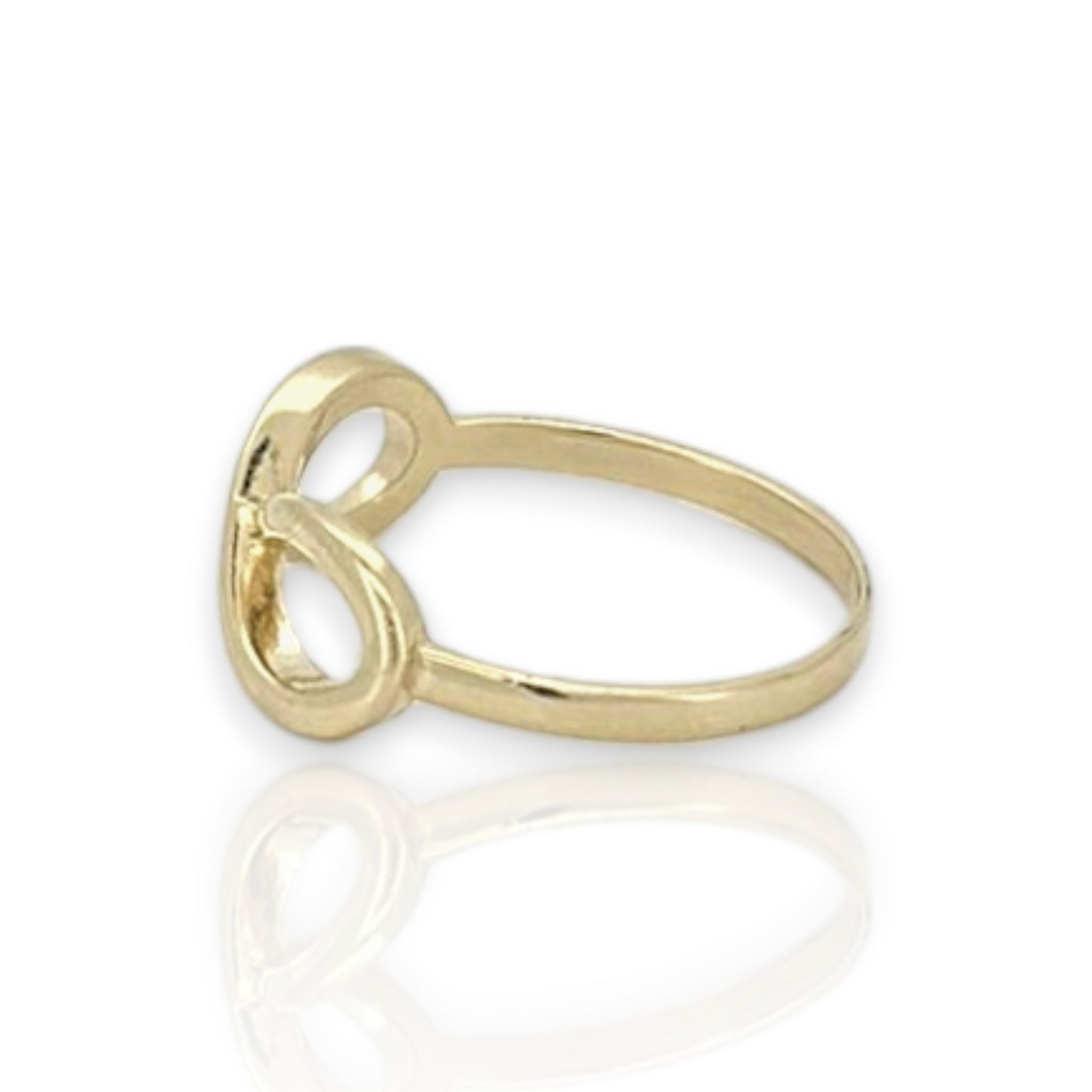 10K Yellow Gold Infinity Ring All Sizes
