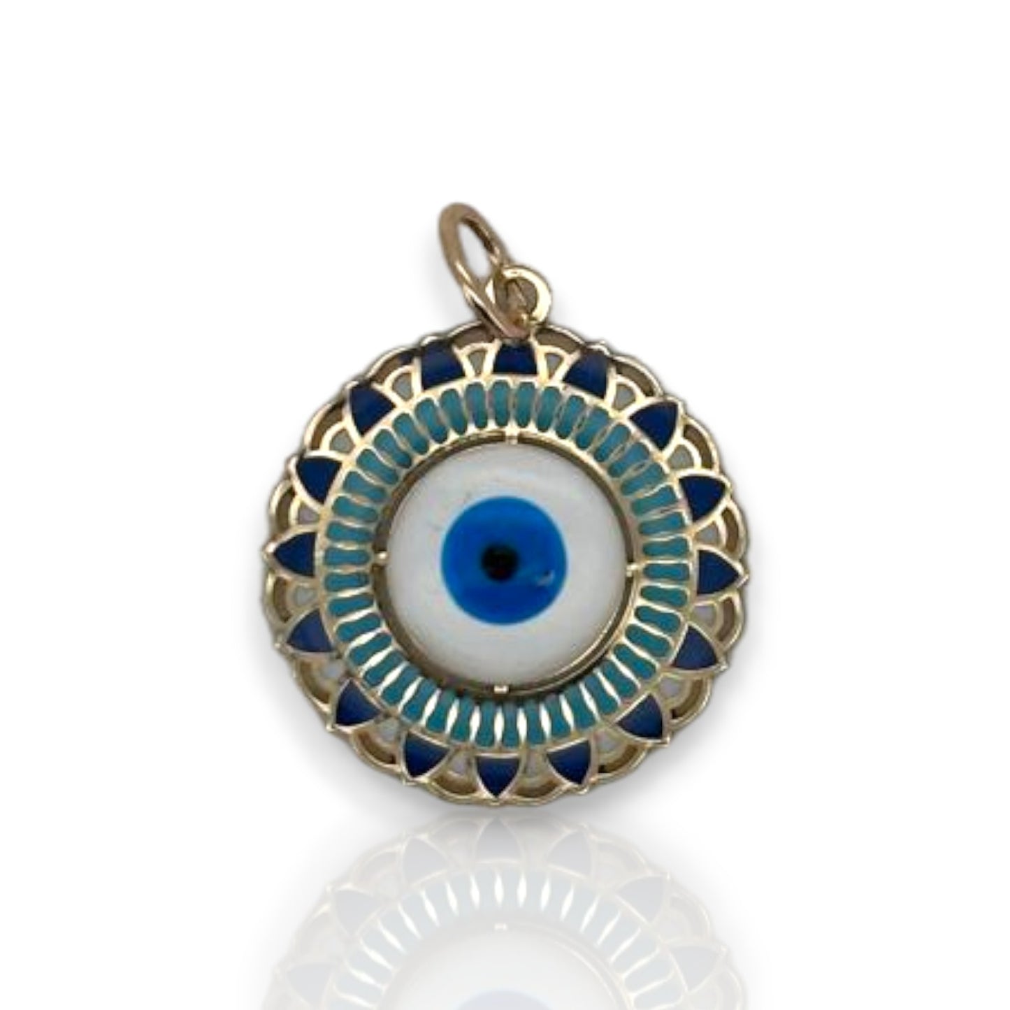 Evil Eye Pendant - 14K Yellow Gold