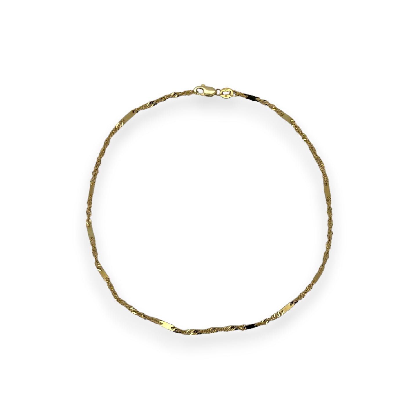 Anklet - 10K Yellow Gold