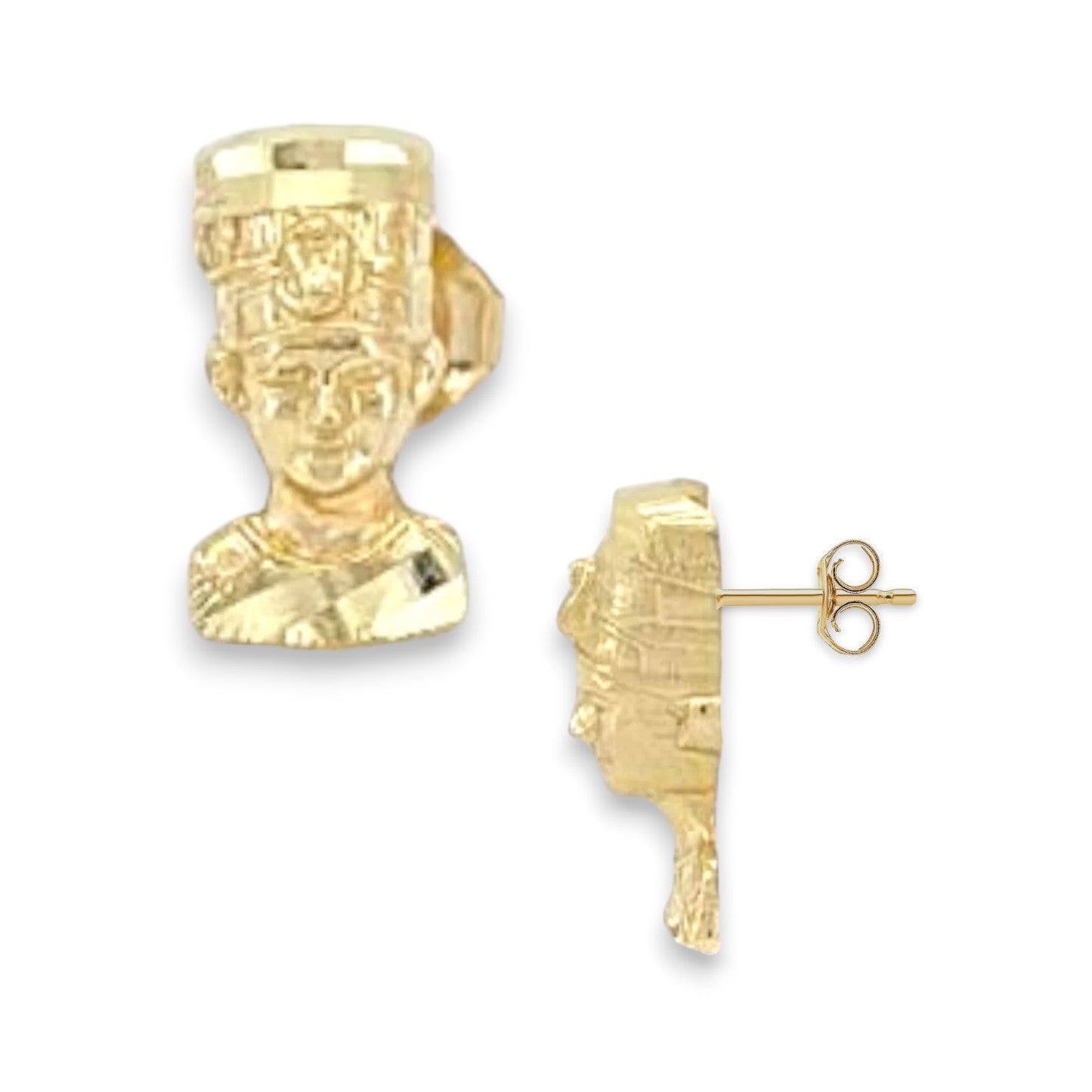Nefertiti Earrings - 10k Yellow Gold