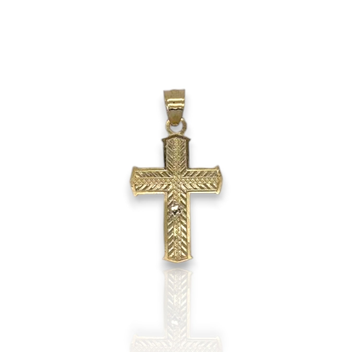Jesus Cross Pendant - 10k Yellow Gold