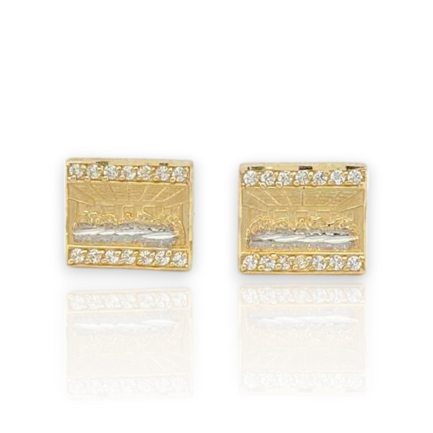 Last Supper Earrings - 10k Yellow Gold