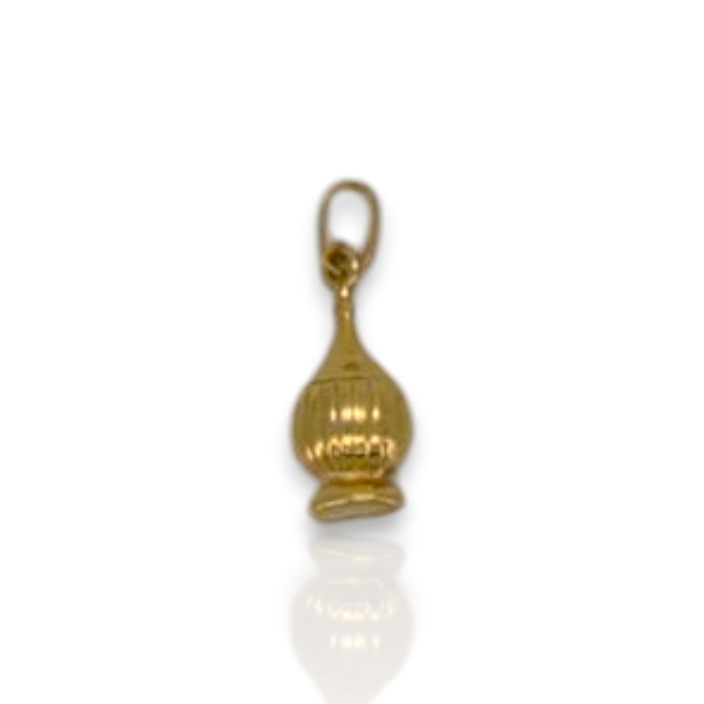 Chianti Bottle Pendant - 14K Yellow Gold