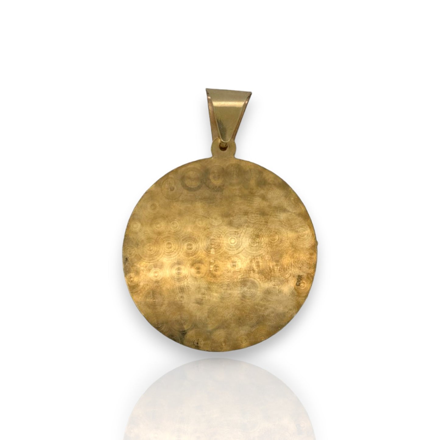 Colgante con medallón de Santa Bárbara - Oro amarillo de 10 quilates