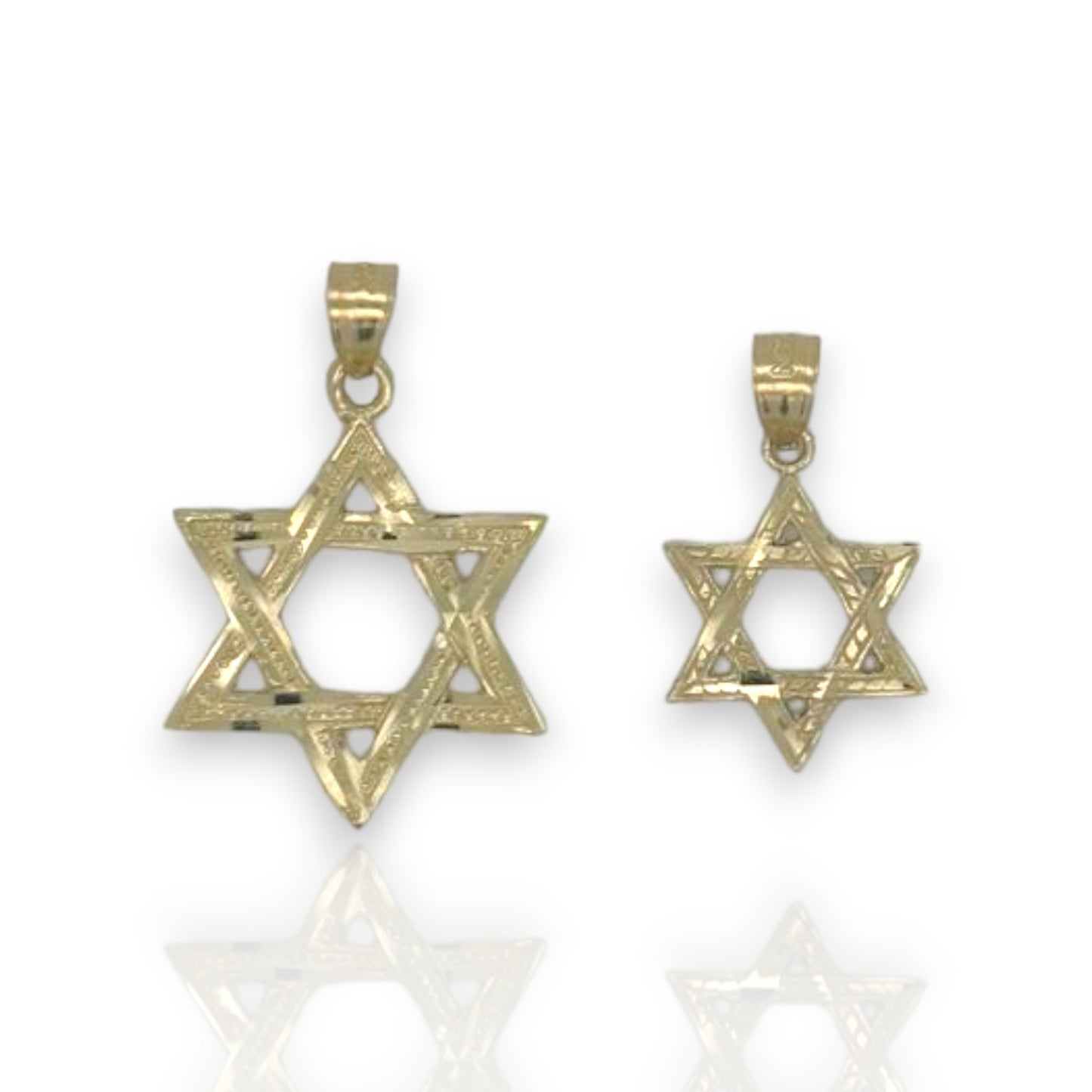 Star Of David Pendant - 10K Yellow Gold