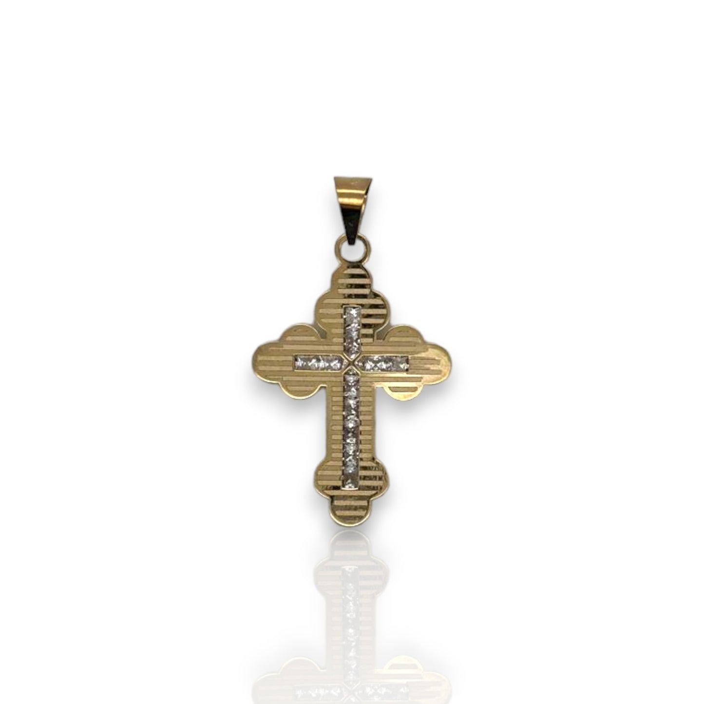Cross Pendant - 10K Yellow Gold