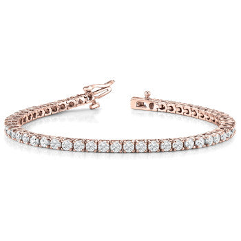 10 Ct TW Round Lab Grown Diamond Tennis Bracelet 14k White Gold (D/F-VS)