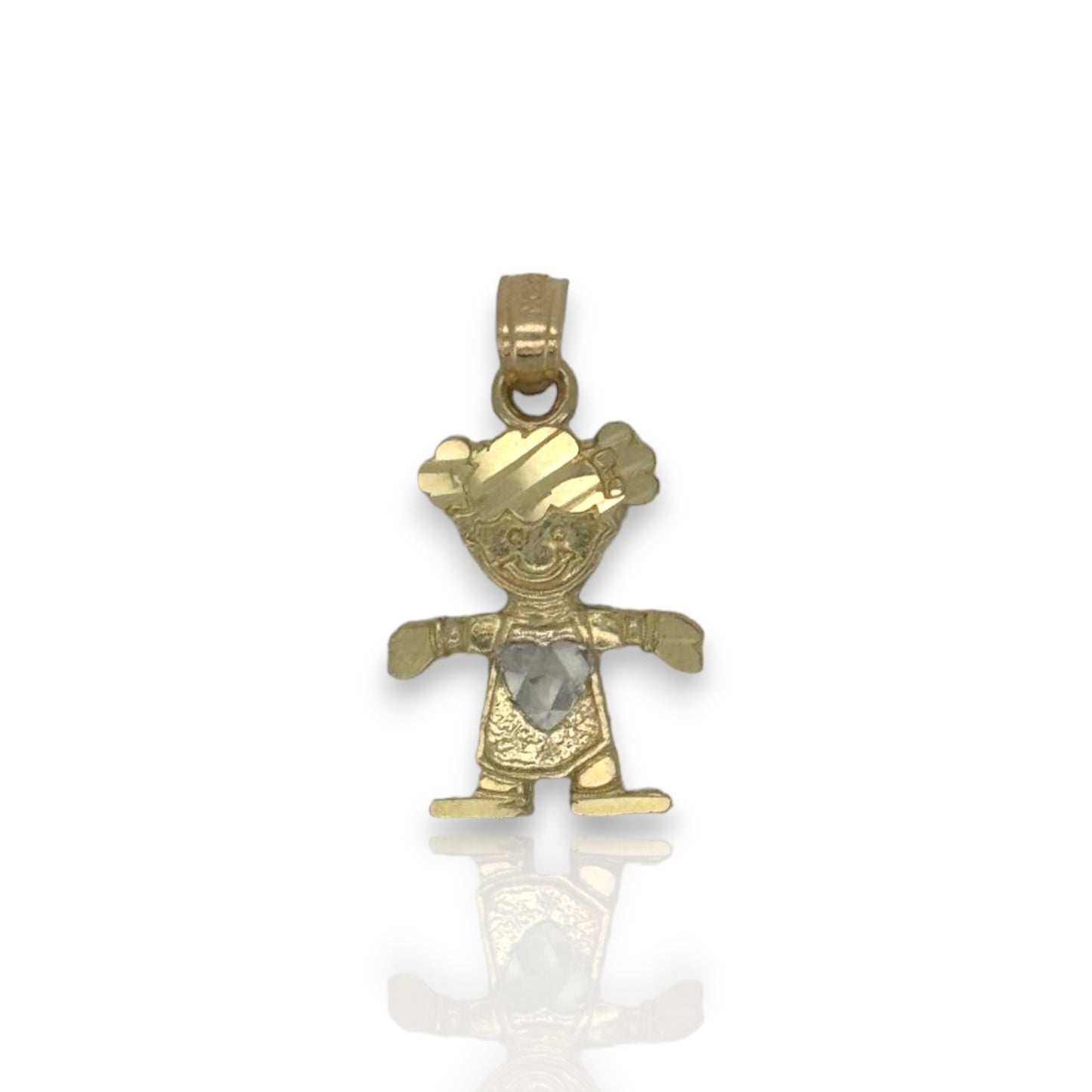 Little Girl Pendant - 10K Yellow Gold