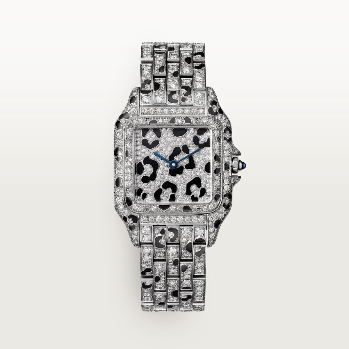 Cartier Panthère de Cartier HPI01721 - Medium model White gold, White gold set with 118 diamonds (0.32 ct) and enamel spots Dial, White gold bracelet set