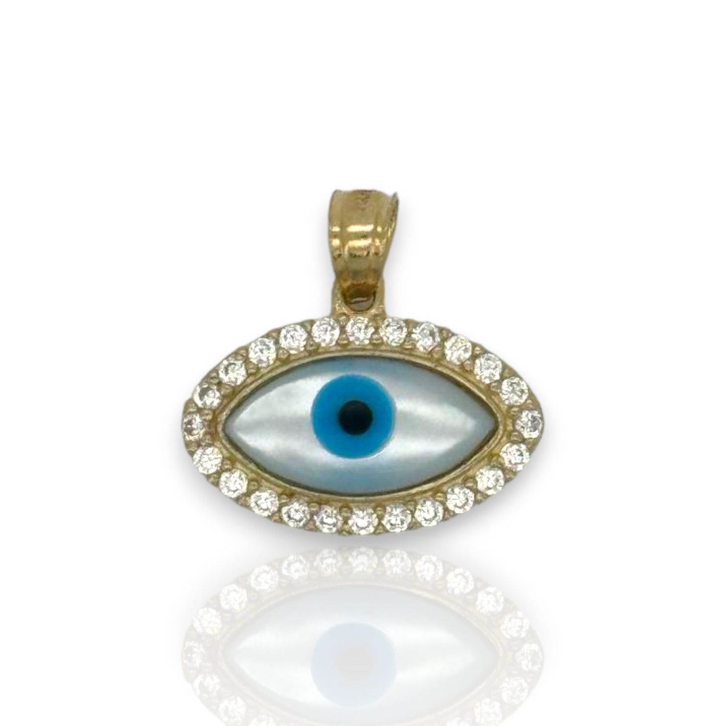 Evil Eye Pendant - 10K Yellow Gold