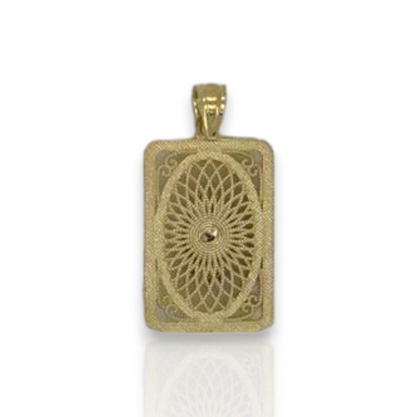 Virgin Guadalupe Pendant - 10K Yellow Gold