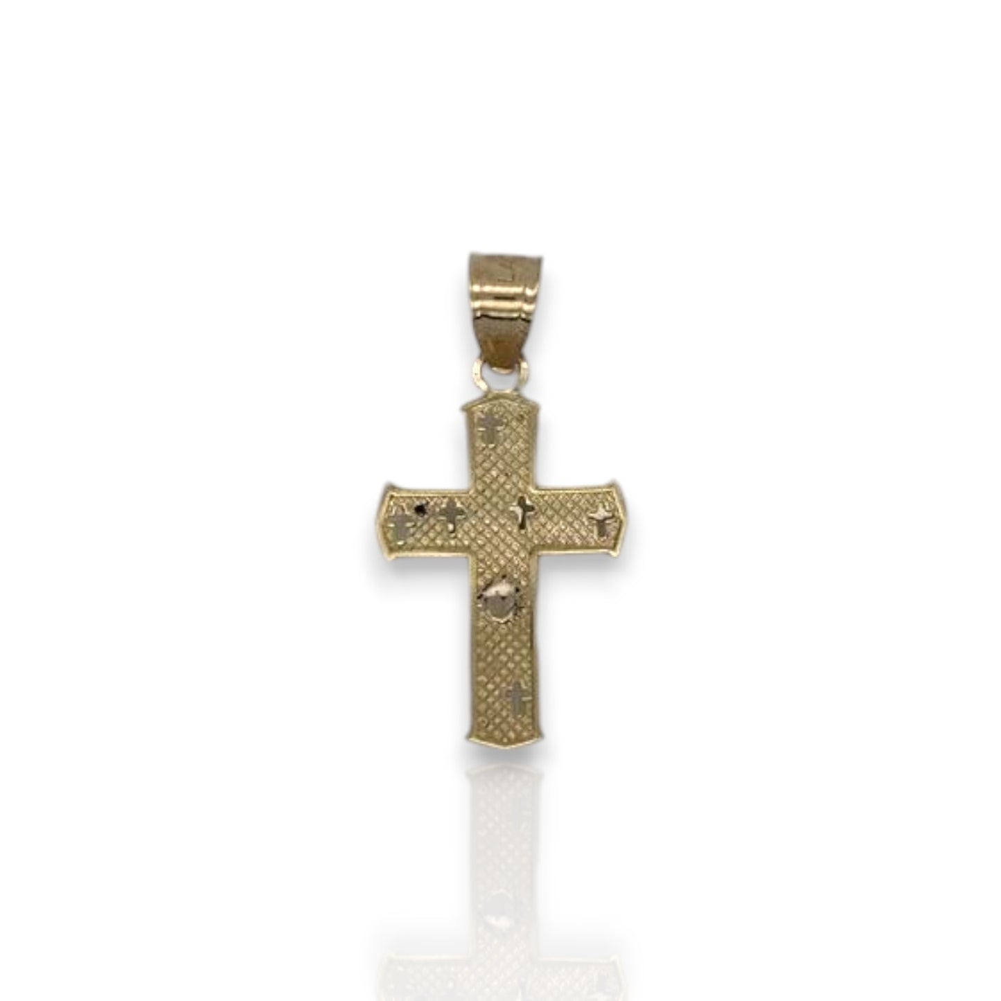 Jesus Cross Pendant - 10k Yellow Gold