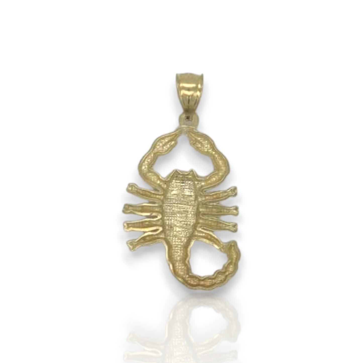 Scorpion Two Tone Pendant - 10K Yellow Gold