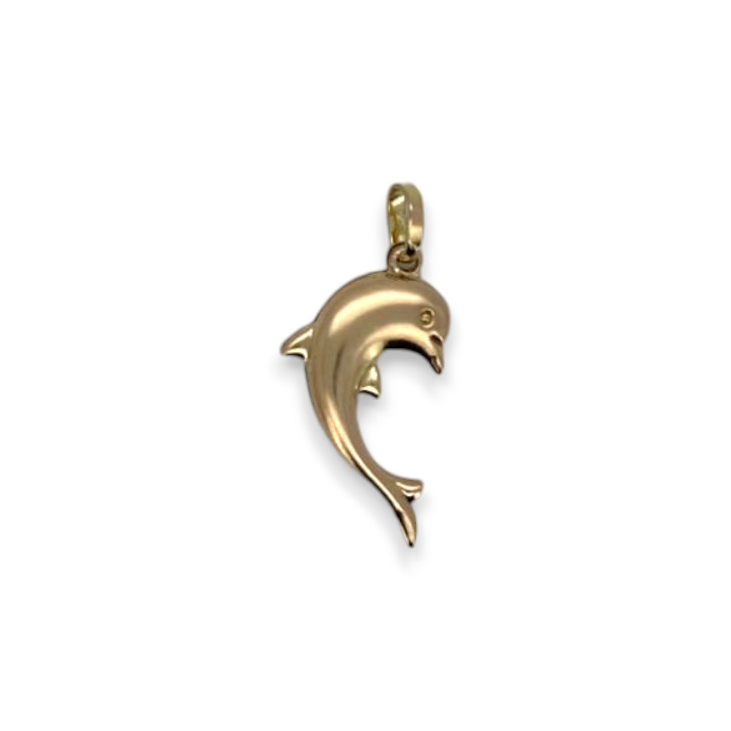 Dolphin Pendant - 14K Yellow Gold