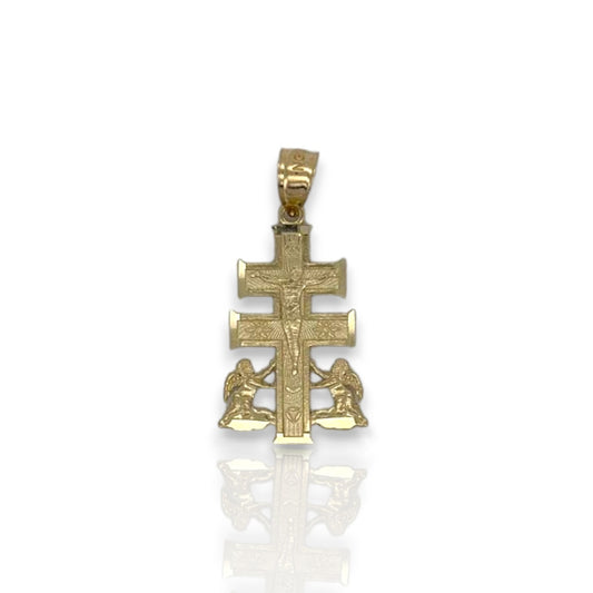 Caravaca Cross Pendant - 10k Yellow Gold